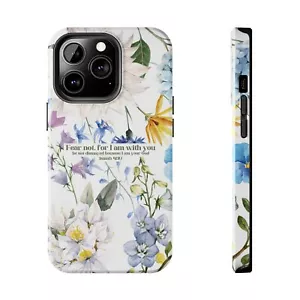 Floral Tough Phone Case, Bible Verse Phone Cover, Inspirational Gift - Picture 1 of 108