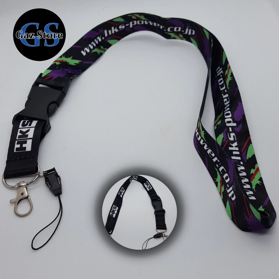 HKS Style Lanyard Neck Strap For Car Keys RC Transmitter ID Universal JDM