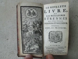 LE MEILLEUR LIVRE ou les meilleurs étrennes, 1768. Plein maroquin rouge. - Picture 1 of 18
