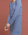 Anthropologie Dolan Left Coast Michaela Blue Stripe Knit Tunic Dress Xs New
