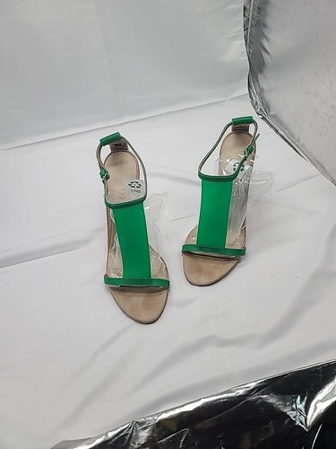 Burberry Taylor sandalo stiletto verde vibrante taglia 41