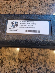 Sturtevant Richmond 50 inlb Torque Wrench Model 2SDR 50I MG - Picture 1 of 3