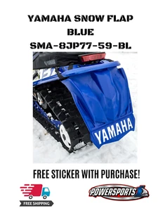 YAMAHA SNOWMOBILE SIDEWINDER SR VIPER BLUE SNOW FLAP WITH RIVETS SMA-8JP77-59-BL - Bild 1 von 4