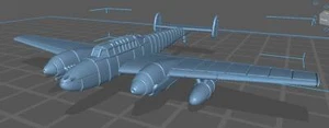 Messerschmitt - BF110D - German Air - 1:200 Scale - Great for Table Top War Game - Picture 1 of 2
