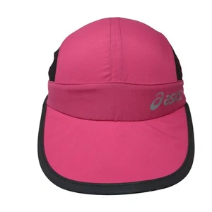 Asics Strapback Hat Pink One Size Adjustable Black Trim Running Outdoor - Picture 1 of 8