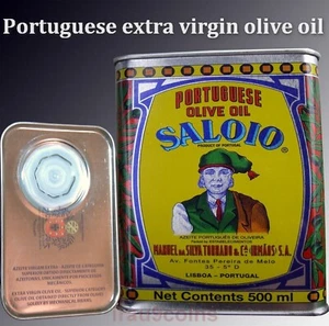 Olive Oil Extra Virgin Can Portuguese 500 ml - 16.90oz Evoo Portugal Saloio - Picture 1 of 5