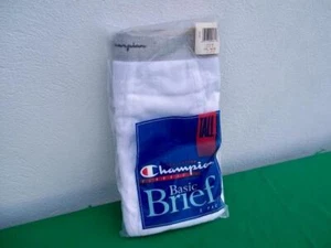 CHAMPION 1997 WHITE COTTON TALL BASIC BRIEFS UNDERWEAR 2 PACK SIZE 36 BRAND NEW - Picture 1 of 8