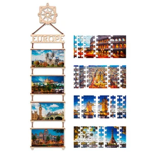 Eco Wood Art - Holz Wandpuzzle Puzzle panel Europe Europa 86 Teile - Picture 1 of 3