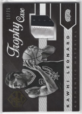 2015-16 Limited Trophy Case Materials Prime #17 Kawhi Leonard Jersey /25 - NM-MT