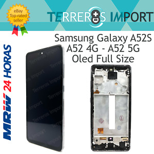 Pantalla Completa LCD OLED Samsung Galaxy A52S A52 4G A52 5G Full Size Con Marco