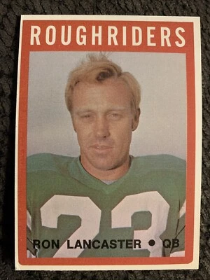 Liga Canadiense de Fútbol Americano 1972 O-Pee-Chee #79 Ron Lancaster Sin Reserva Como Nuevo Roughriders Foto 1 de 4