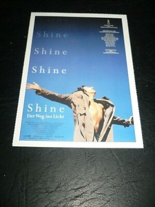 SHINE, film card (Alex Rafalowicz, Noah Taylor, Geoffrey Rush)