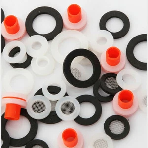 1/2" 3/4" 1" Shower Valve Hose Filter Mesh Silicone/Rubber Washer Seal Ring - Picture 1 of 14