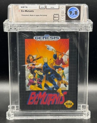 Ex-Mutants Sega Genesis Clamshell Factory Sealed New WATA 9.8 A POP 2 Graded - Image 1 of 2