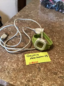 Garmin Forerunner 15 GPS Running Watch - Green And White With Charger - Picture 1 of 5
