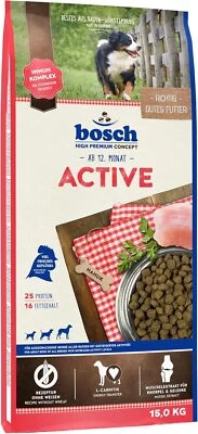 Bosch HPC Active | Hunde-Tockenfutter für ausgewachsene Hunde aller Rassen, 15kg - Bild 1 von 4