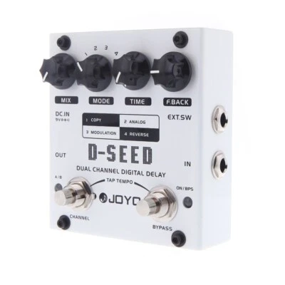 Pedal de efectos de guitarra JOYO D-SEED modo dual estéreo retardado FX Tap Tempo 4 modos Foto 1 de 4