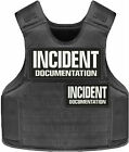 Incident Documentation 2 Embroidery Patch 4X10 And 3X6 Velcr@ On Back White On B