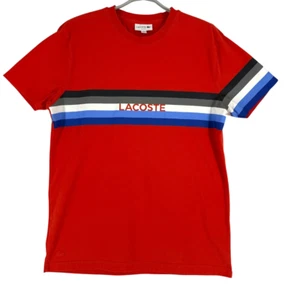 Camiseta informal ajustada cuello redondo manga corta Lacoste para hombre talla 5-M/L - Imagen 1 de 9