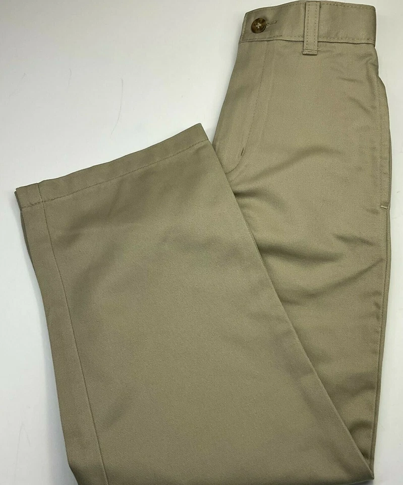Pantalones George Boys Beige Uniforme Escolar Cintura Ajustable Frente Plano Talla 5 Nuevos sin Etiquetas Foto 1 de 4