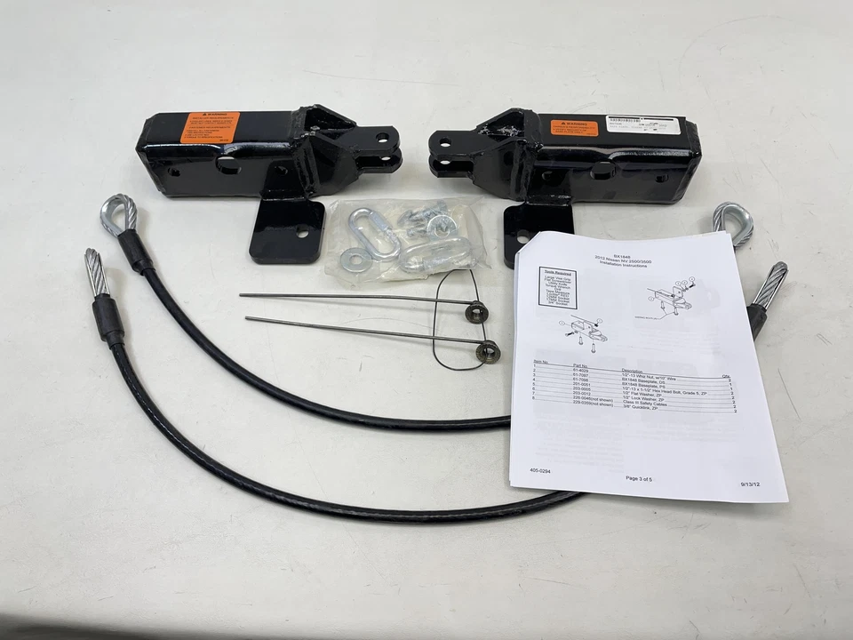 KIT PLACA BASE BARRA REMOLQUE BLUE OX BX1848 COMPATIBLE PARA 2012 Foto 1 de 1