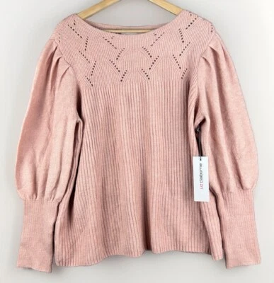 Suéter para mujer Liz Claiborne cuarzo rosa femenino casa de campo talla PXXL -NUEVO CON ETIQUETAS Foto 1 de 4