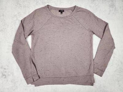 The Limited Sweater Womens XS Purple Heathered Pullover Long Sleeve Cotton Blend - Image 1 of 4