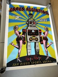 MINT/SIGNED/DOODLED Jane's Addiction 1997 EMEK San Diego Poster - Picture 1 of 6