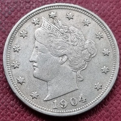 1904 Liberty Head Nickel 5c Higher Grade XF - AU #94995 - Image 1 of 2