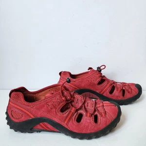 Privo Clarks Leather Trail Creek Lake Fishing Water Shoes Womens Size 8M Red - Picture 1 of 10
