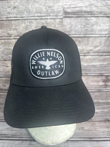 Willie Nelson American Outlaw Trucker Snapback Mesh Back Hat OSFA Excellent - Picture 1 of 8