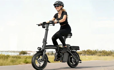 Electric Bike Adults Teens 700W Motor 25MPH Folding Ebike 10Ah Battery E Bikes - Image 1 of 4
