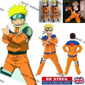 Kids Children Anime Naruto0 Cosplay Costume Outfits Uzumaki Naruto0 Uniform Suit - Picture 1 of 10