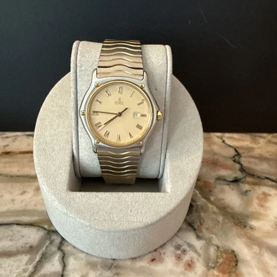 Ebel Swiss Watch SS/18k Bezel 35mm Case Classic Wave Model New battery - Image 1 of 4