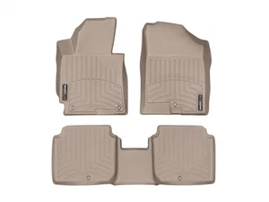 WeatherTech FloorLiner for 2014-2016 Hyundai Elantra - 1st & 2nd Row, Tan - Picture 1 of 9