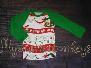 NEW Boutique Dr Seuss Grinch who Stole Christmas Boys Long Sleeve Shirt 3T - Picture 1 of 2