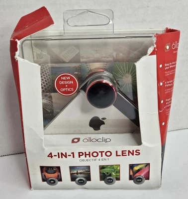 New Original Olloclip 4-in-1 Photo Lens for iPhone 5 / 5S / SE - Red / Black ! - Image 1 of 4