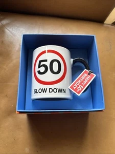 Bin Century House 50 Slow Down driving style mug cup ceramic - Foto 1 di 8