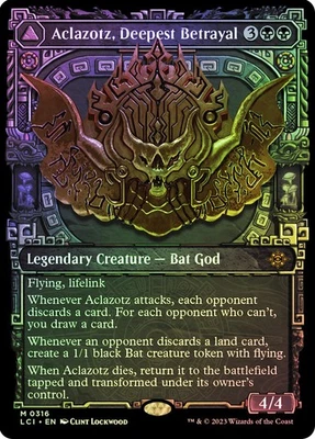 MTG FOIL Aclazotz, Deepest Betrayal // Temple of the Dead  - The Lost Caverns of - Image 1 of 2