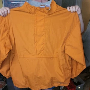 Vintage Reebok Pullover Windbreaker Jacket Lined Size XXL Orange - Picture 1 of 10