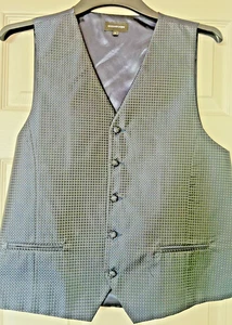 Mens Greenwoods Navy Blue Shimmer Waistcoat - Size M - Picture 1 of 3