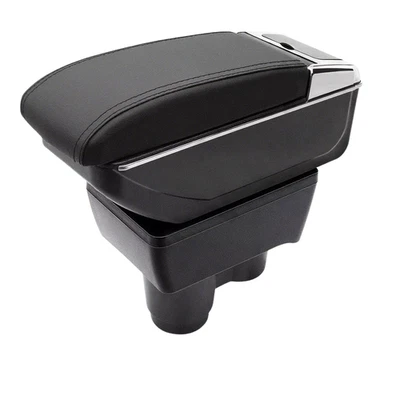 Caja reposabrazos consola central apta para Renault Duster 2019-2022 almacenamiento doble capa Foto 1 de 4