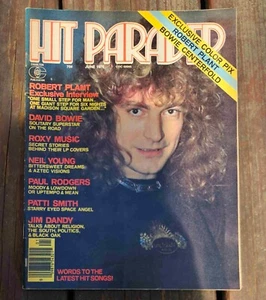 HIT PARADER Magazine June, 1976 Led Zeppelin, Bowie, Roxy, Neil Young, Queen - Picture 1 of 5