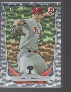 MATT IMHOF 2014 BOWMAN DRAFT PICKS PROSPECTS SILVER ICE CARD #DP45