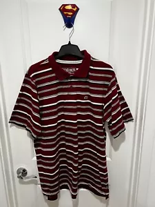 Ecko Unlimited 1972 Polo Shirt Size XXL / 2XL Red Stripe - Picture 1 of 9
