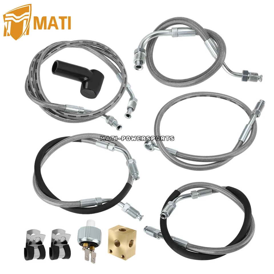 Kit de todas las líneas de freno MATI para Polaris Diesel 455 Sportsman Worker Xplorer 500 335 Foto 1 de 4