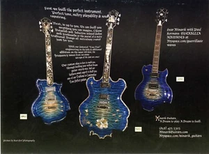Guitarras Minarik 2010 estilo único gran impresión antigua anuncio idea de decoración de pared (3079) - Imagen 1 de 1