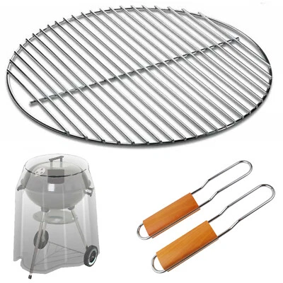 Edelstahl Grillrost für Weber Landmann Kugelgrill Ø 54,5cm 44cm 44,5cm W-Schutz