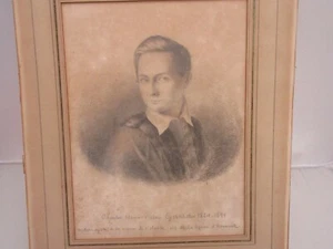 Remarkable Pencil Portrait of Ch.H.V. GIRARD; 1824/1891; Chief Marine Doctor - Picture 1 of 9