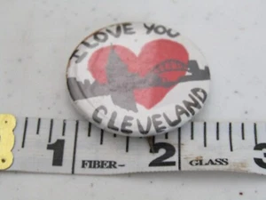 OLD I LOVE YOU CLEVELAND PIN PINBACK HAT JACKET PIN BUTTON - Picture 1 of 1